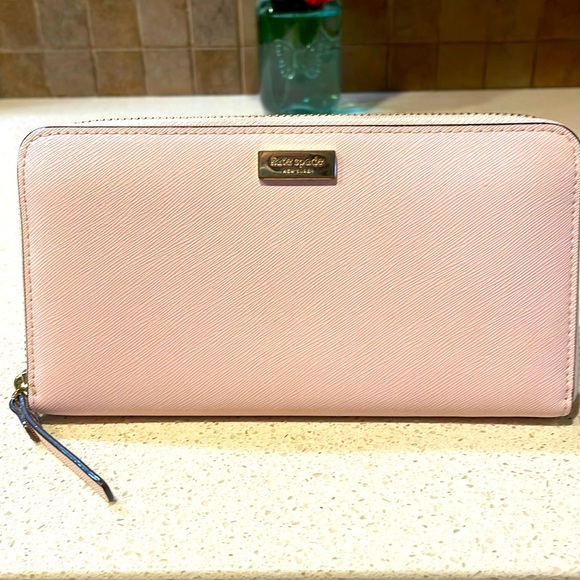 kate spade Handbags - 🦊LOW START🦊 Kate Spade NY Pink Crossgrain Leather Wallet